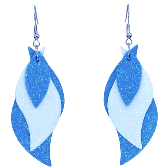 Jewelry - Faux Dangle Earrings Triple layered Sparkle